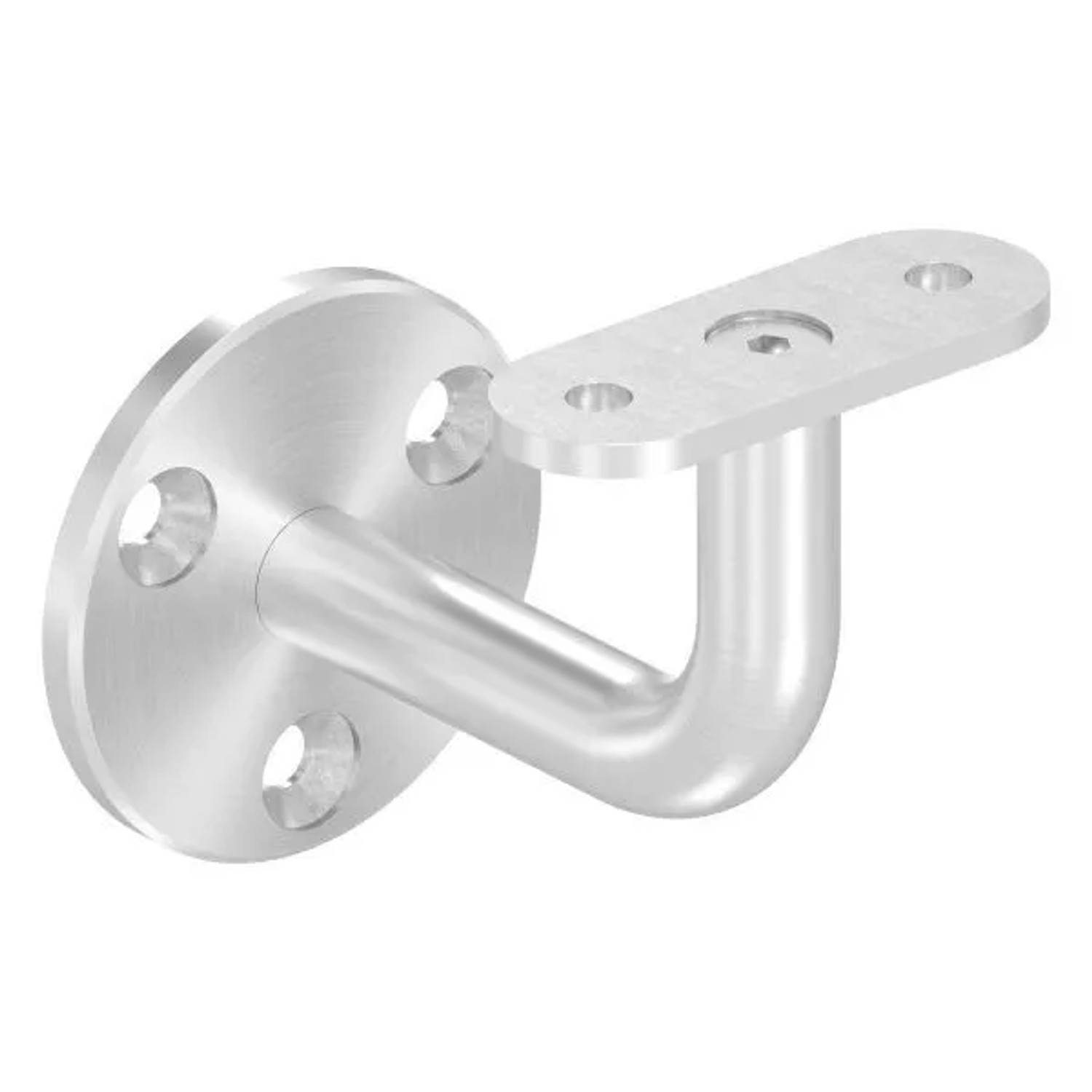 FeNau Handlaufhalter V2A Ronde 60x5 mm Bügel Ø 14 mm Wandabstand 75 mm Ohne Kabel