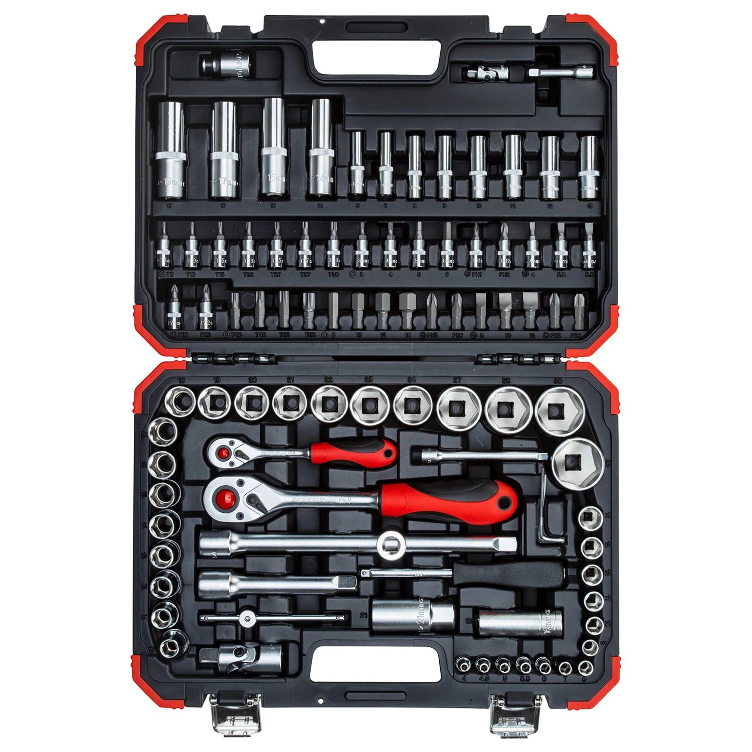 Gedore Steckschlüssel-Satz 6,3 mm (1/4") und 12,5 mm (1/2") 94-teilig
