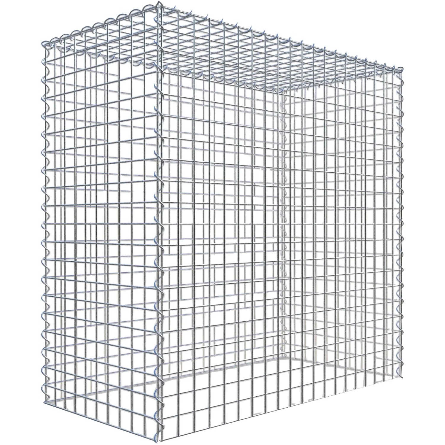 Gabiona Gabione-Anbaukorb Typ 3 100 x 100 x 50 cm Maschenw 5 x 5 cm