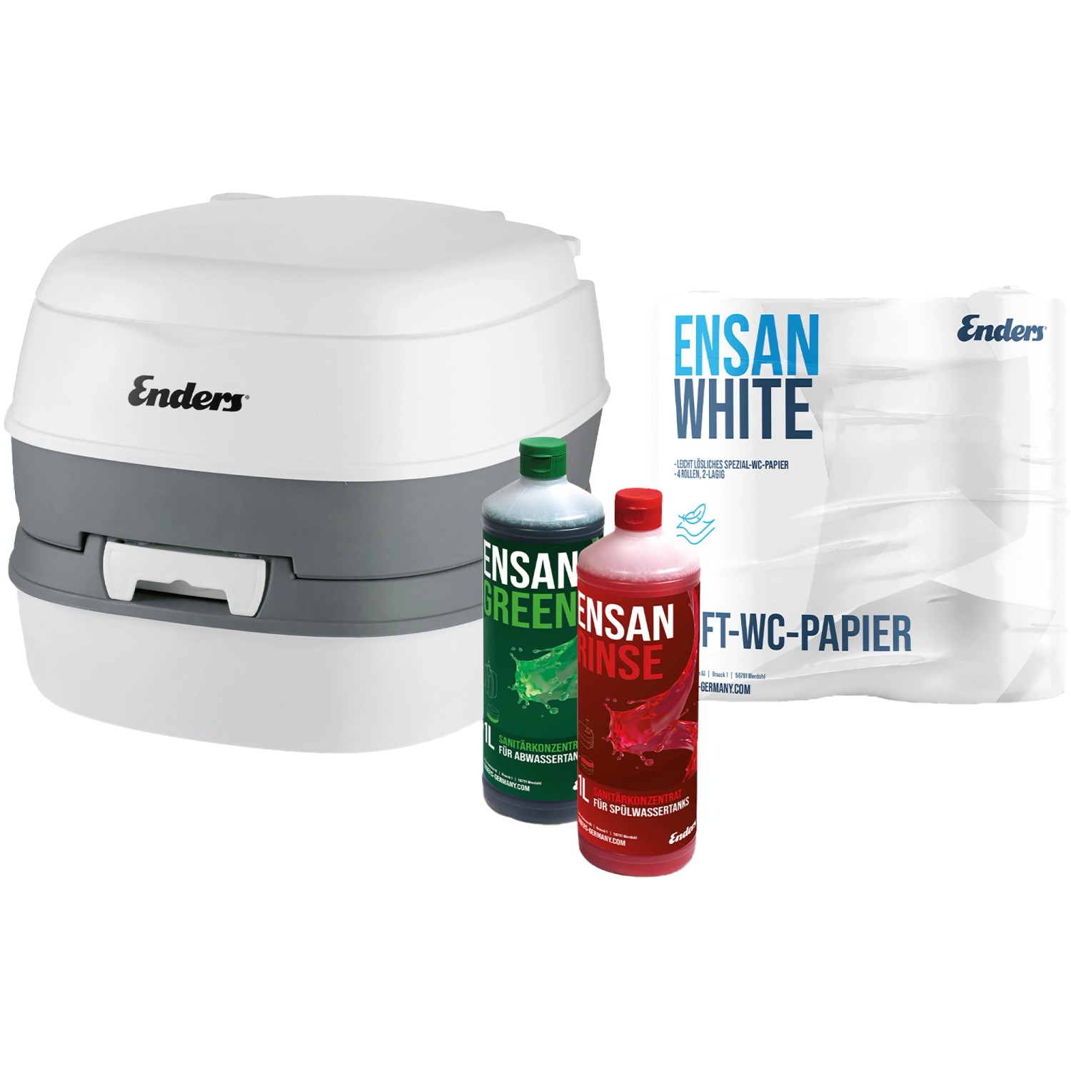 Enders®  Campingtoiletten Starter-Set WC Comfort Green