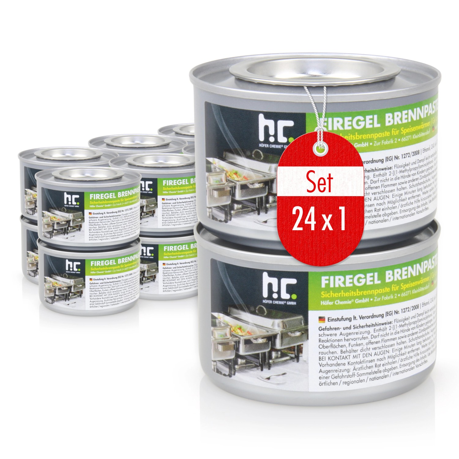 Flambiol Firegel Brennpaste zum Warmhalten von Speisen 24 x 200g günstig online kaufen