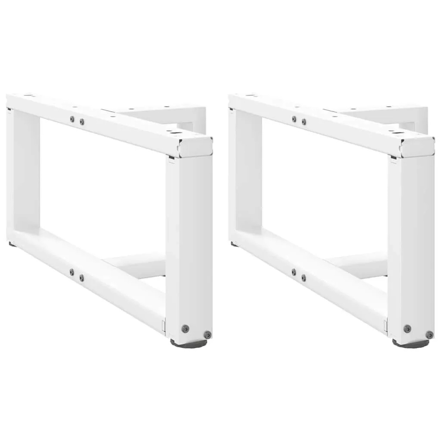 vidaXL Couchtischbeine T-Form 2 Stk Weiß 70x25x30-31 cm Stahl 4013017 günstig online kaufen