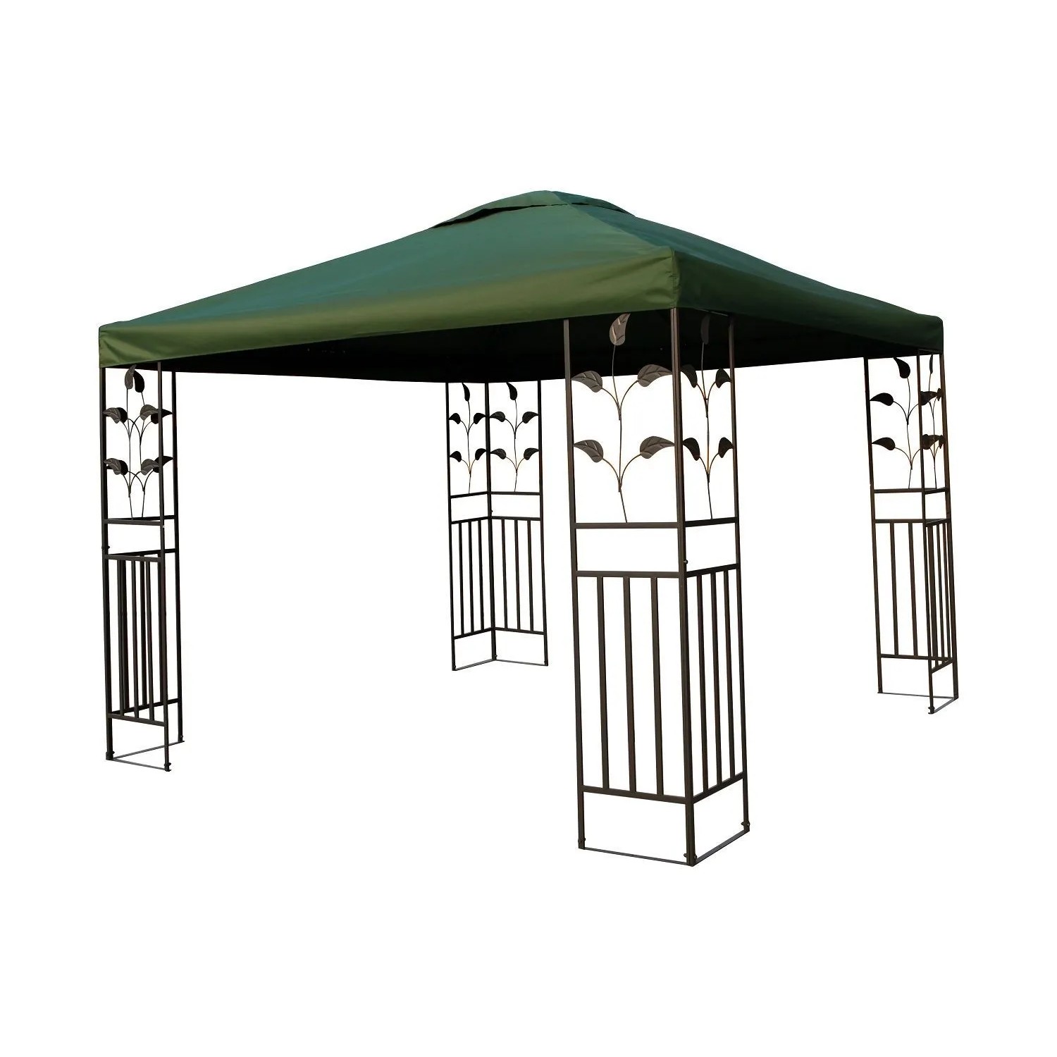 Lex Metallpavillon 3x3 m Pavillon Pergola Gartenpavillon Partyzelt Festzelt Stabil Grün