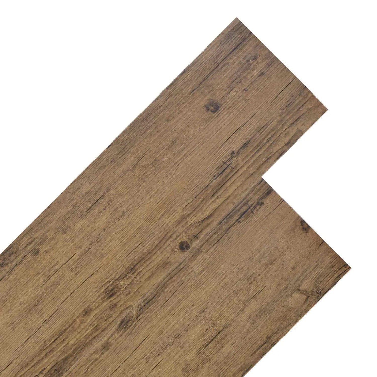 vidaXL Bodenplanken 18 Stk Walnussbraun 5,26 m² PVC 42046246
