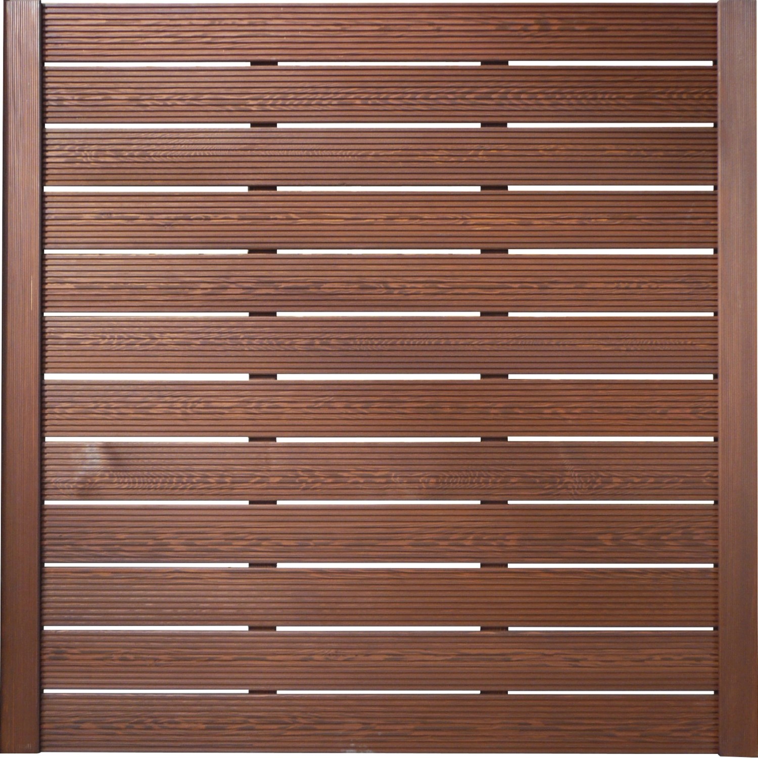 Sichtschutzzaun-Element Typ 136 180 cm x 180 cm Tabakfarben