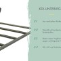 KDI-Unterleger für Karibu Gartenhaus Domingo: Bodenbalken aus Kiefernholz, kesseldruckimprägniert für optimalen Schutz.