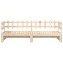 Ausziehbares vidaXL Tagesbett aus Kiefernholz, 2x(90x200) cm, ideal als Bett oder Sofa.