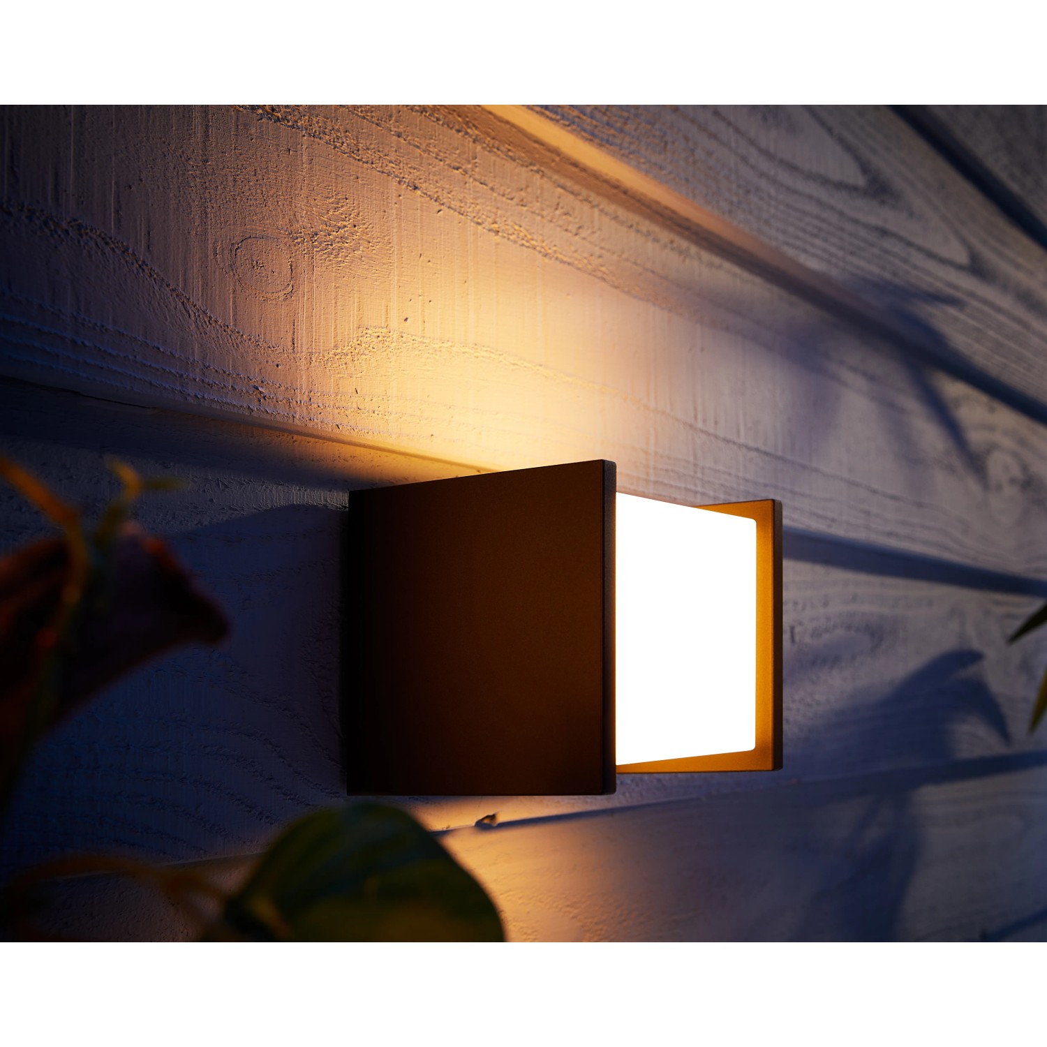 Philips Hue White Fuzo LED-Wandleuchte quadratisch Block
