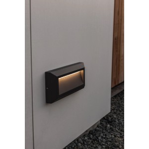 Lutec LED Orientierungslicht Helena, indirektes Licht, Außenwandleuchte für Wege und Einfahrten.