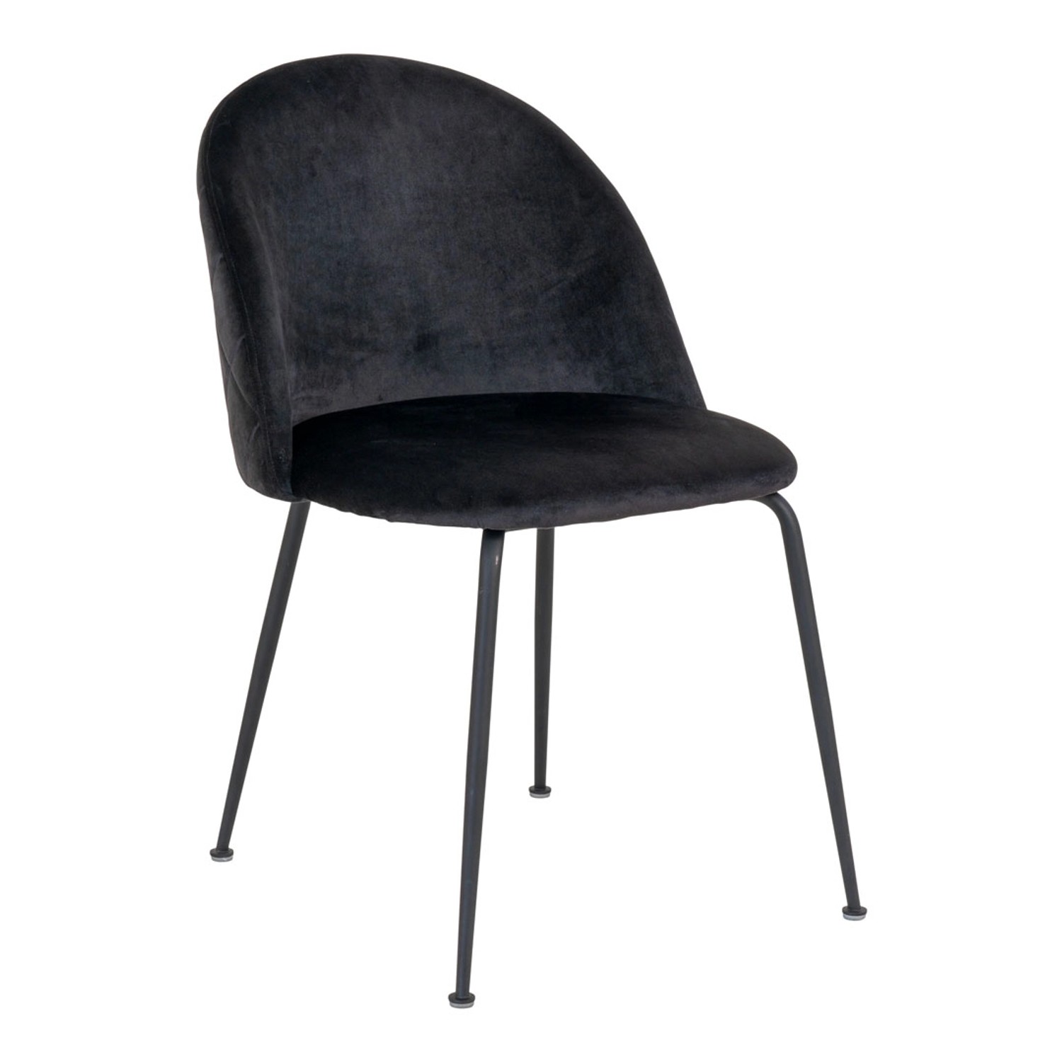 ebuy24 Geneve Esszimmerstuhl Velour Schwarz Schwarz günstig online kaufen