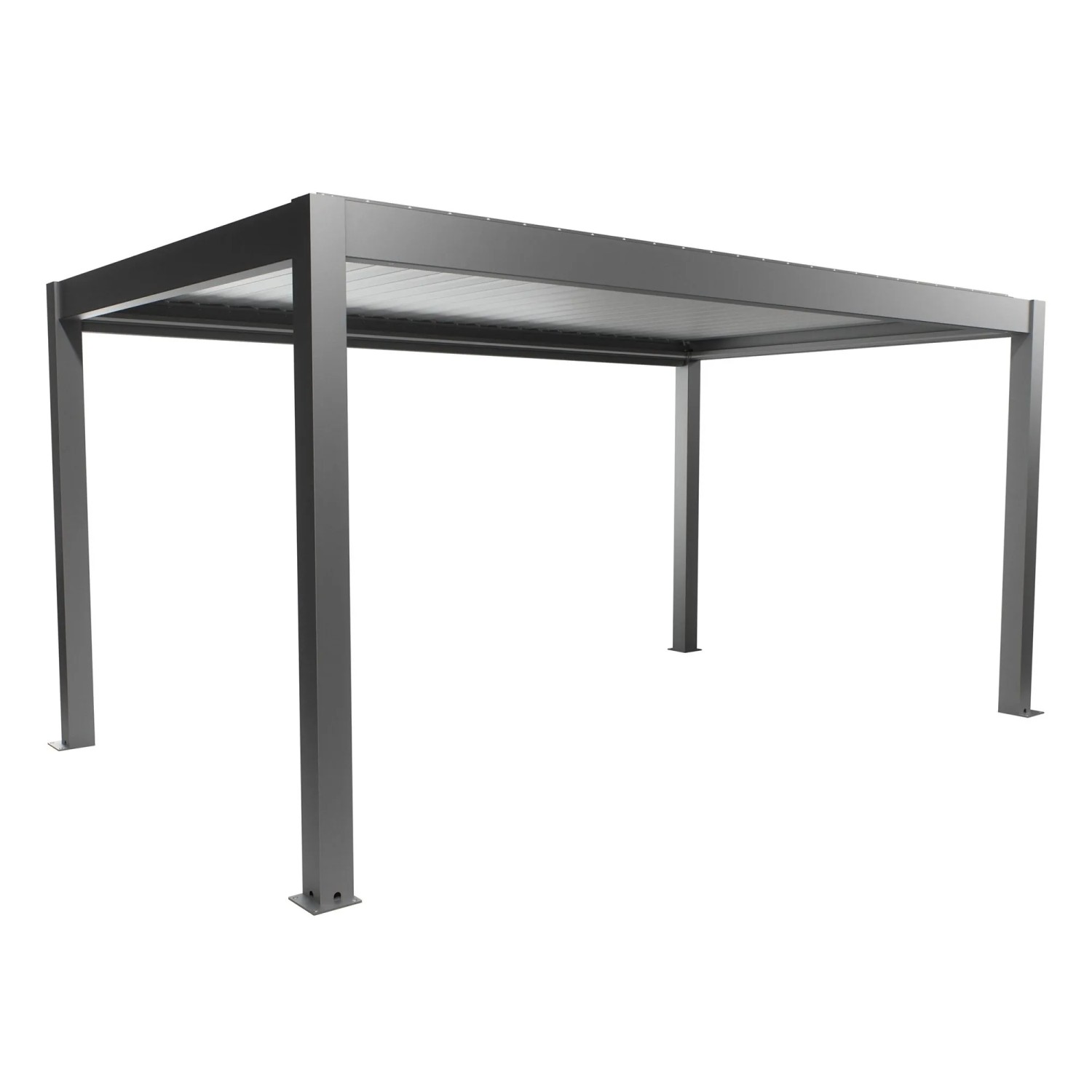 Biohort Pergola 5 m x 3 m Quarz-Silber