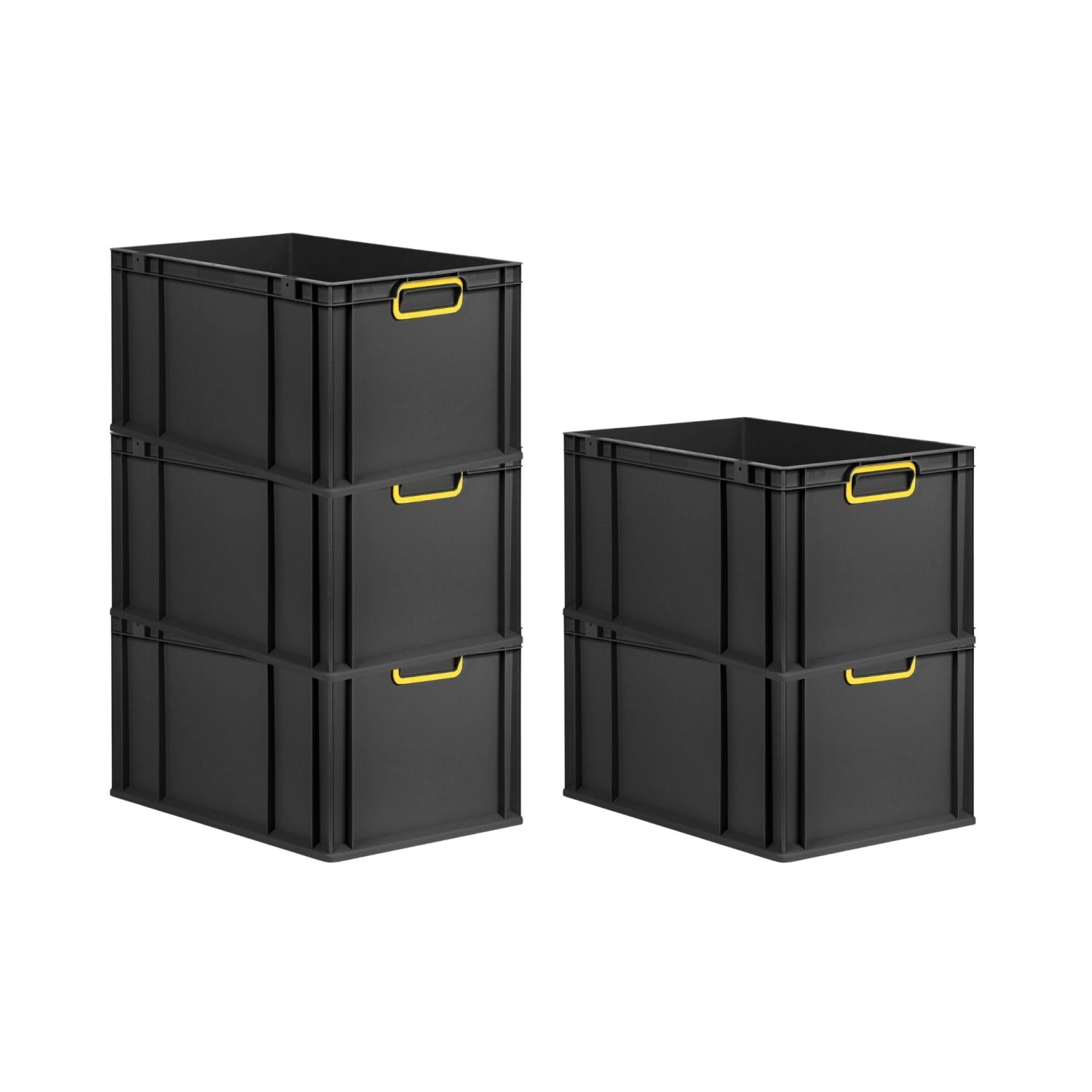 PROREGAL SparSet 5x Eurobox Nextgen Color HxBxT 32x40x60cm 65 Liter Griffe günstig online kaufen