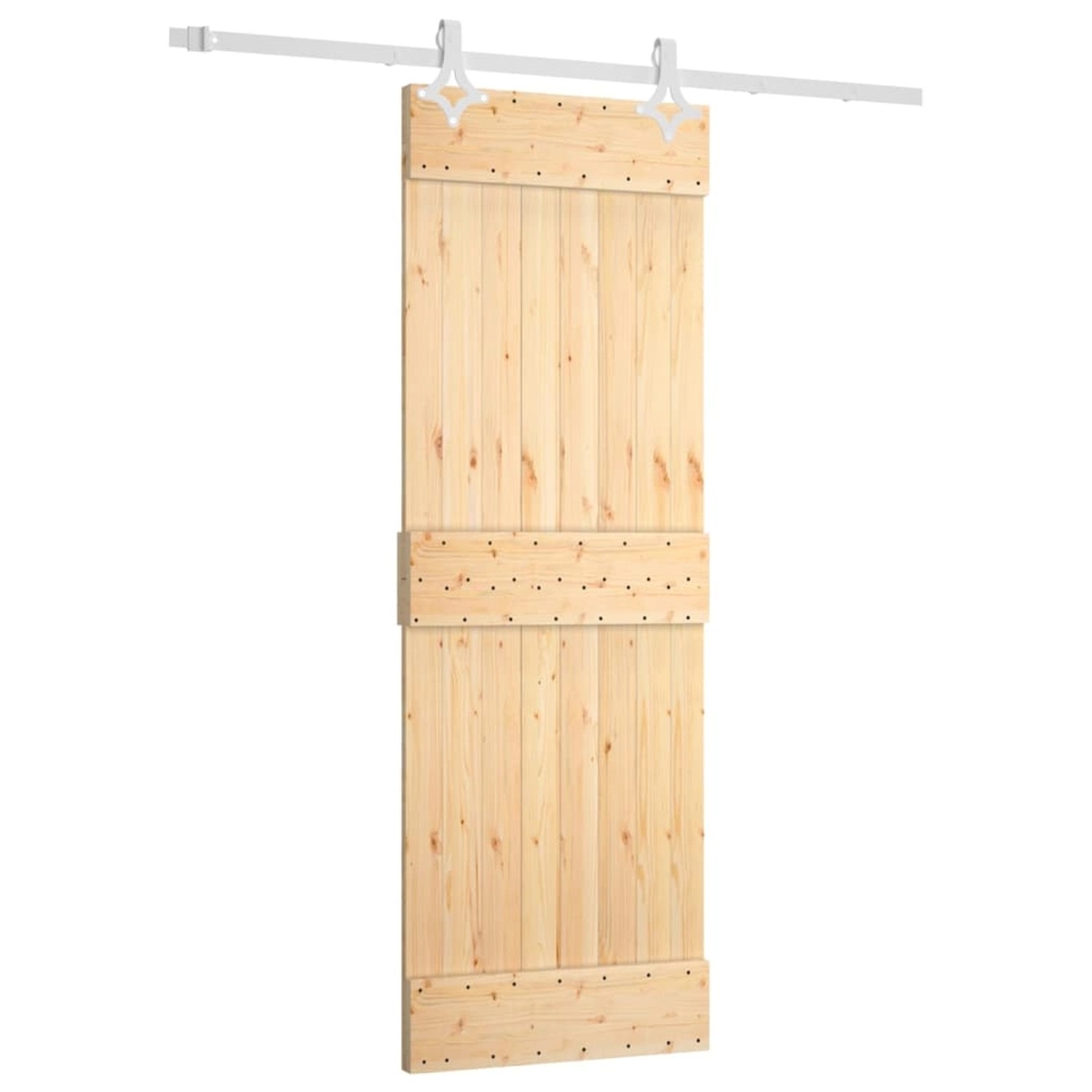 vidaXL Schiebetür mit Beschlag 70x210 cm Massivholz Kiefer 3203161 günstig online kaufen
