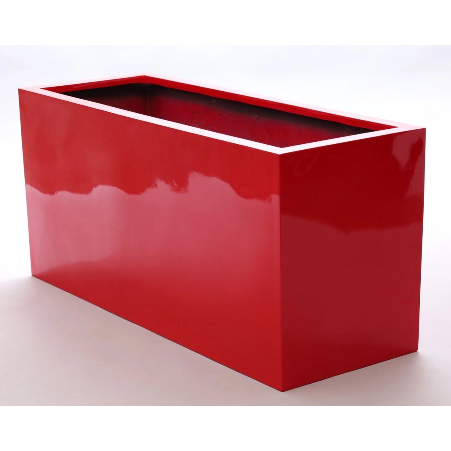 Elegant Einrichten Pflanzkübel Fiberglas Rechteckig 84x30x40cm Hochglanz-Ro günstig online kaufen