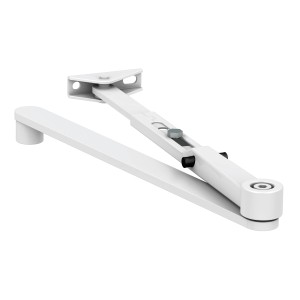 Weißer Geze Rastfeststellarm für Türschließer TS 2000V und TS 4000.