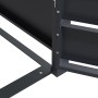 Detailansicht der anthrazitfarbenen Weka Metall-Mülltonnenbox Gary für 3 Tonnen.
