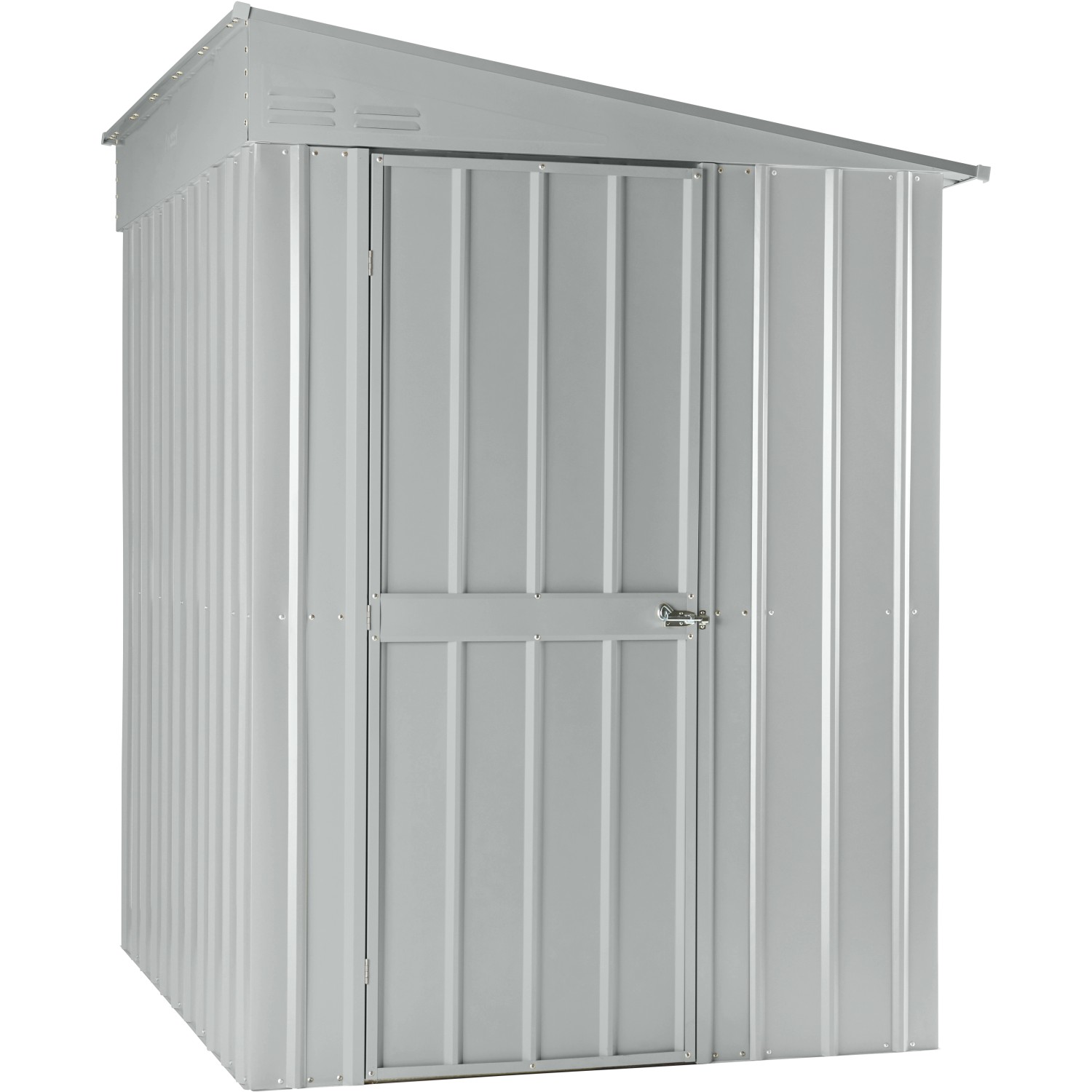 Globel Metall-Anlehngerätehaus Lean-To 56 B x T: 144 cm x 171 cm Silber Met günstig online kaufen