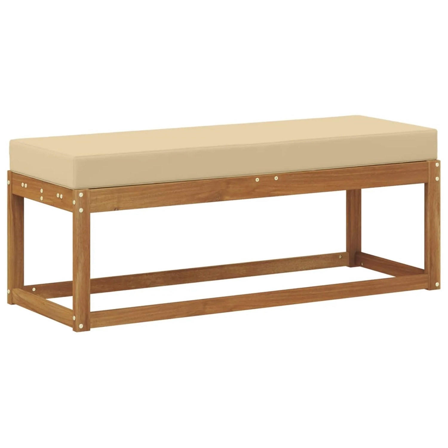 vidaXL Outdoor Hocker Bank Massivholz Akazie Natur 900673