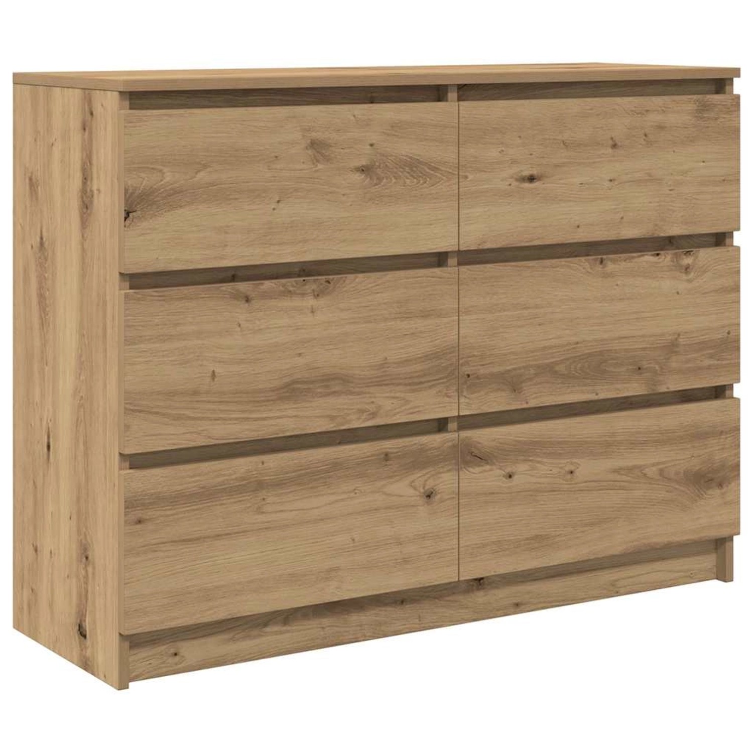 vidaXL Sideboard Artisan-Eiche 100x35x76 cm Holzwerkstoff 3328506