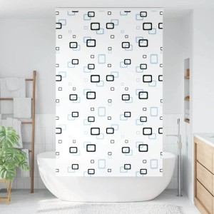 vidaXL Duschrollo 120x240 cm mit Blasenmuster im Badezimmer.