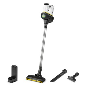 Kärcher Akku-Staubsauger VC 6 Cordless mit Zubehör und Ladestation.