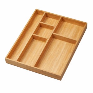 SOTECH CAVO Bambus Schubladeneinsatz 245 x 320 x 35 mm mit 6 Fächer