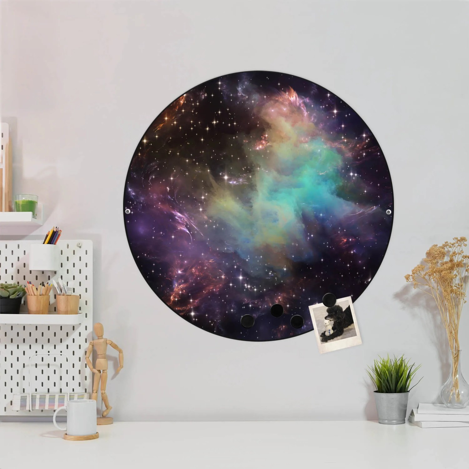 Banjado Magnetwand Elefanten-Motiv – 30x75 Cm, Inkl. 4 Magneten – Ordnung & Deko Für Küche & Büro