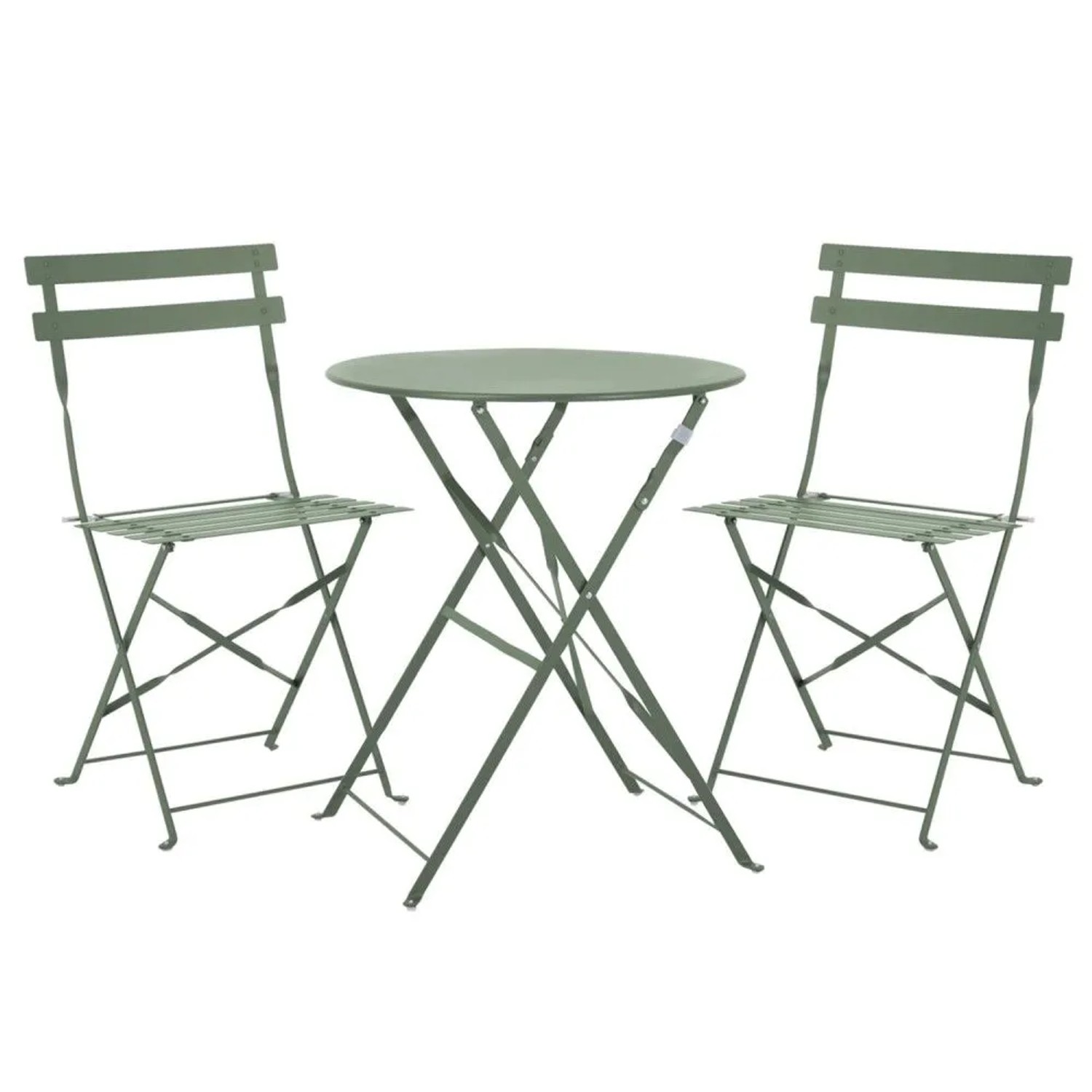 Svita Berlin Balkonmöbel Bistroset Stuhl Tisch Garten Bistro Cafe Metall Klappmöbel Mint