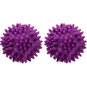 Fackelmann Trocknerbälle Fluffy, Berry, 2er-Set für flauschige Wäsche. Küchenhelfer für den Trockner.