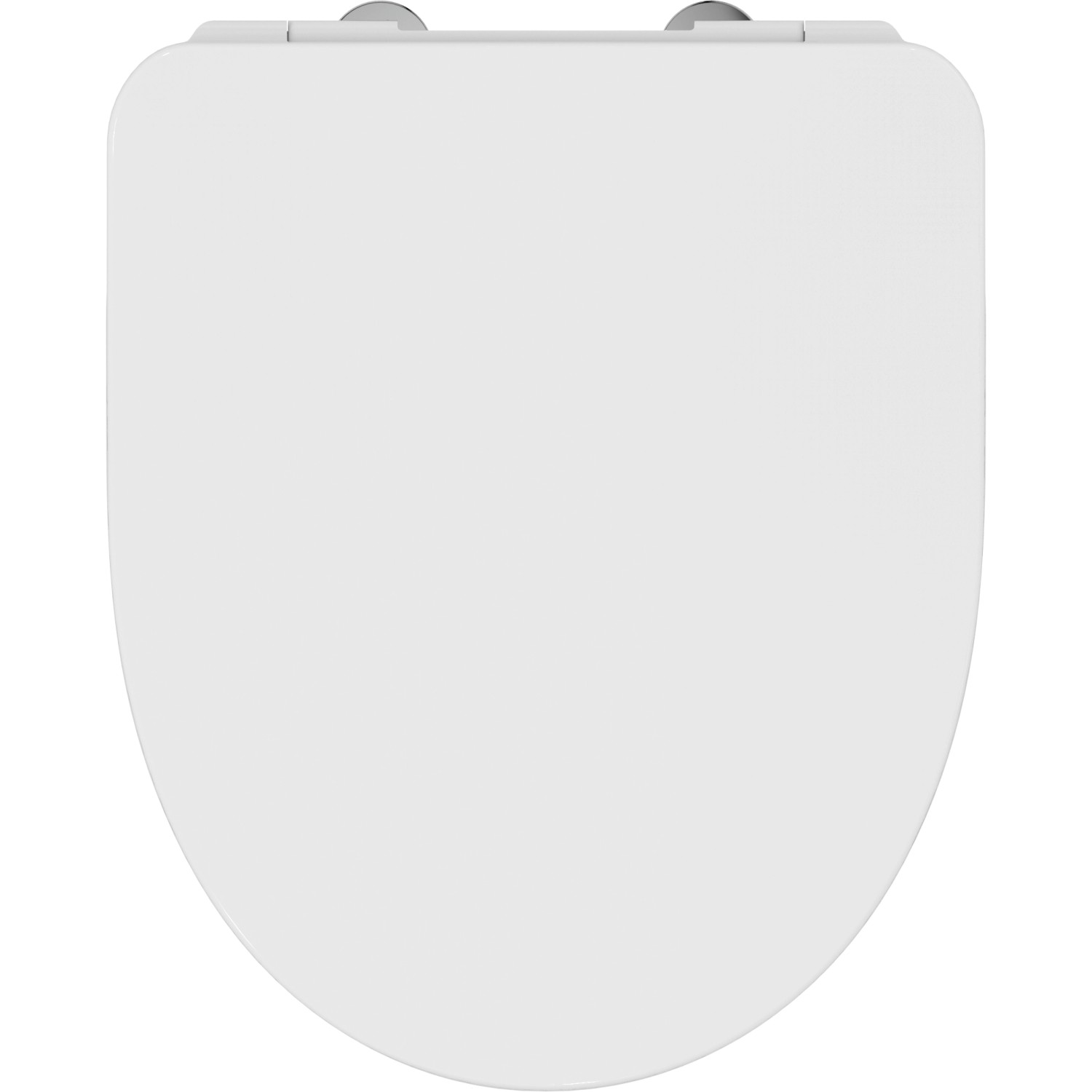 Weißer Ideal Standard WC-Sitz i.life A Sandwich aus Duroplast, abnehmbar zur Reinigung.