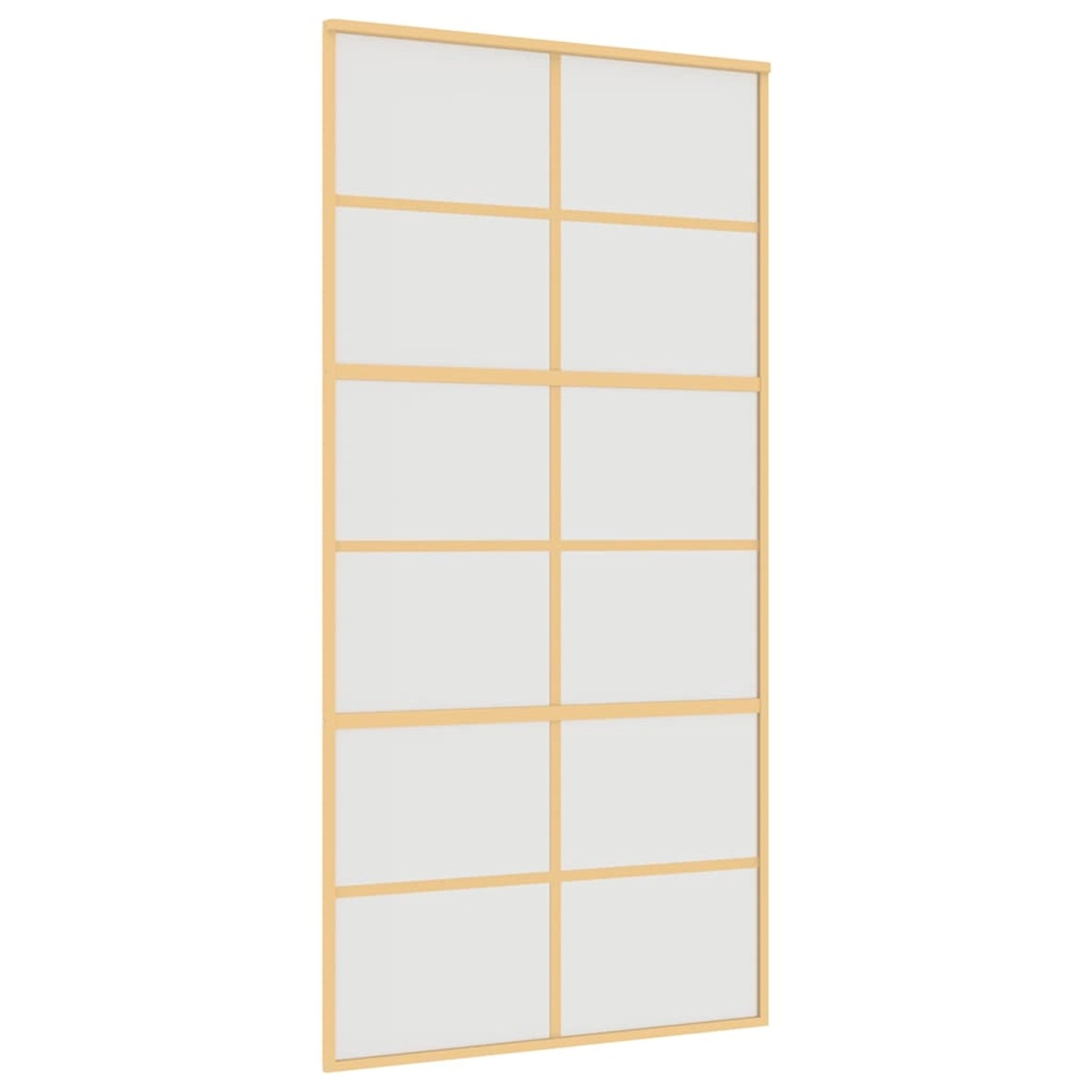 vidaXL Schiebetür Golden 102,5x205 cm Matt ESG-Glas und Aluminium 155171 günstig online kaufen