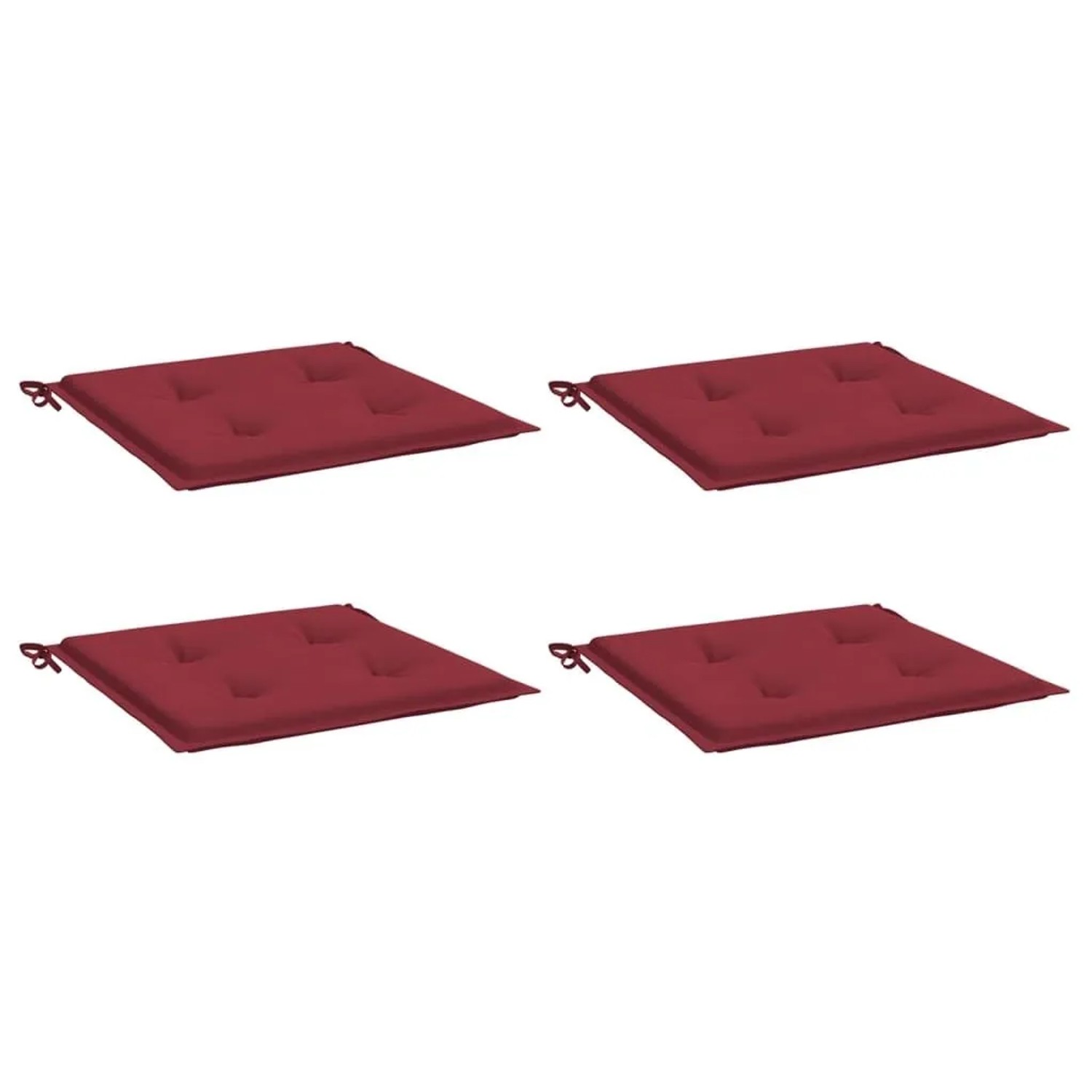 vidaXL Gartenstuhl-Kissen 4 Stk Weinrot 50x50x4 cm Oxford-Gewebe 314057 günstig online kaufen