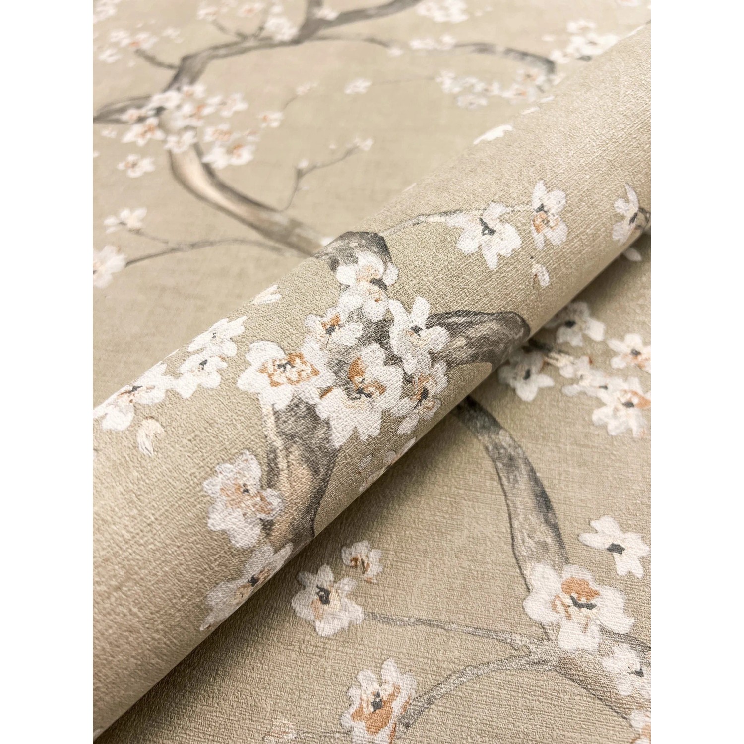 Newroom Vliestapete Ksenja Beige Kirschblüten Floral FSC® günstig online kaufen