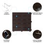 Braune KARAT Terrassenfliesen Claire, 30x30 cm, 11er-Set. Wetterfeste Holzfliesen mit Klicksystem für Terrasse und Balkon.