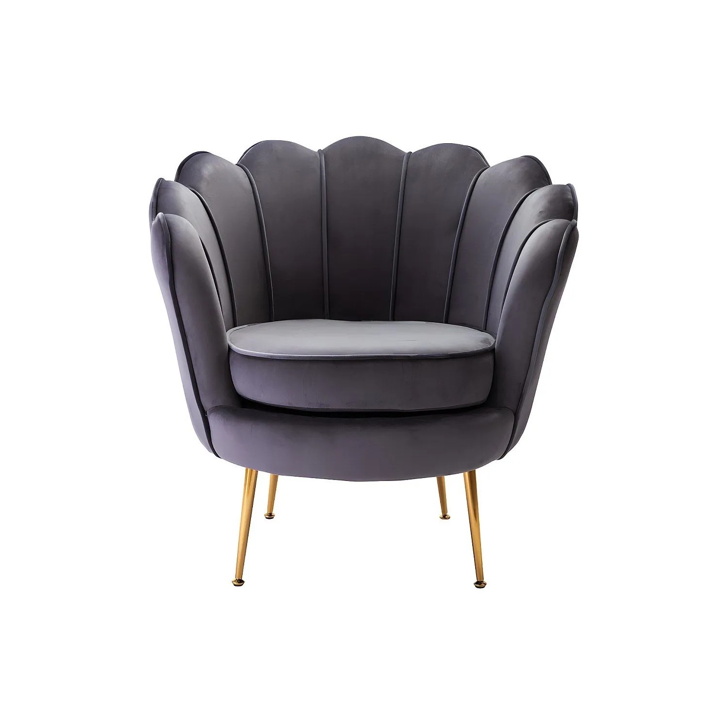 Vente-unique Sessel Mit Gerader Rückenlehne Dandelion Anthrazitgrau 78 cm