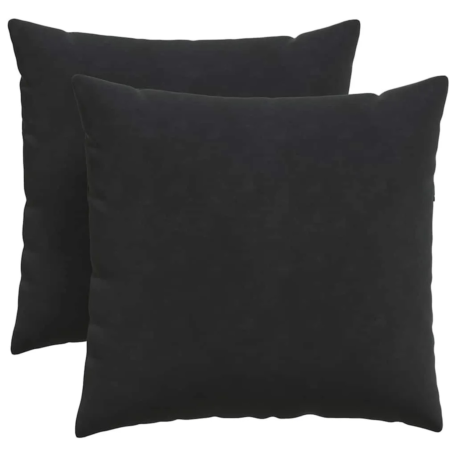 vidaXL Sofakissen 2 Stück Schwarz 45 x 45 cm Cordstoff 42013934