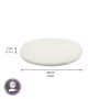 Wagner Softfilz-Pads, 20 mm, weiß, 24er-Set. Möbelgleiter zum Schutz empfindlicher Oberflächen.