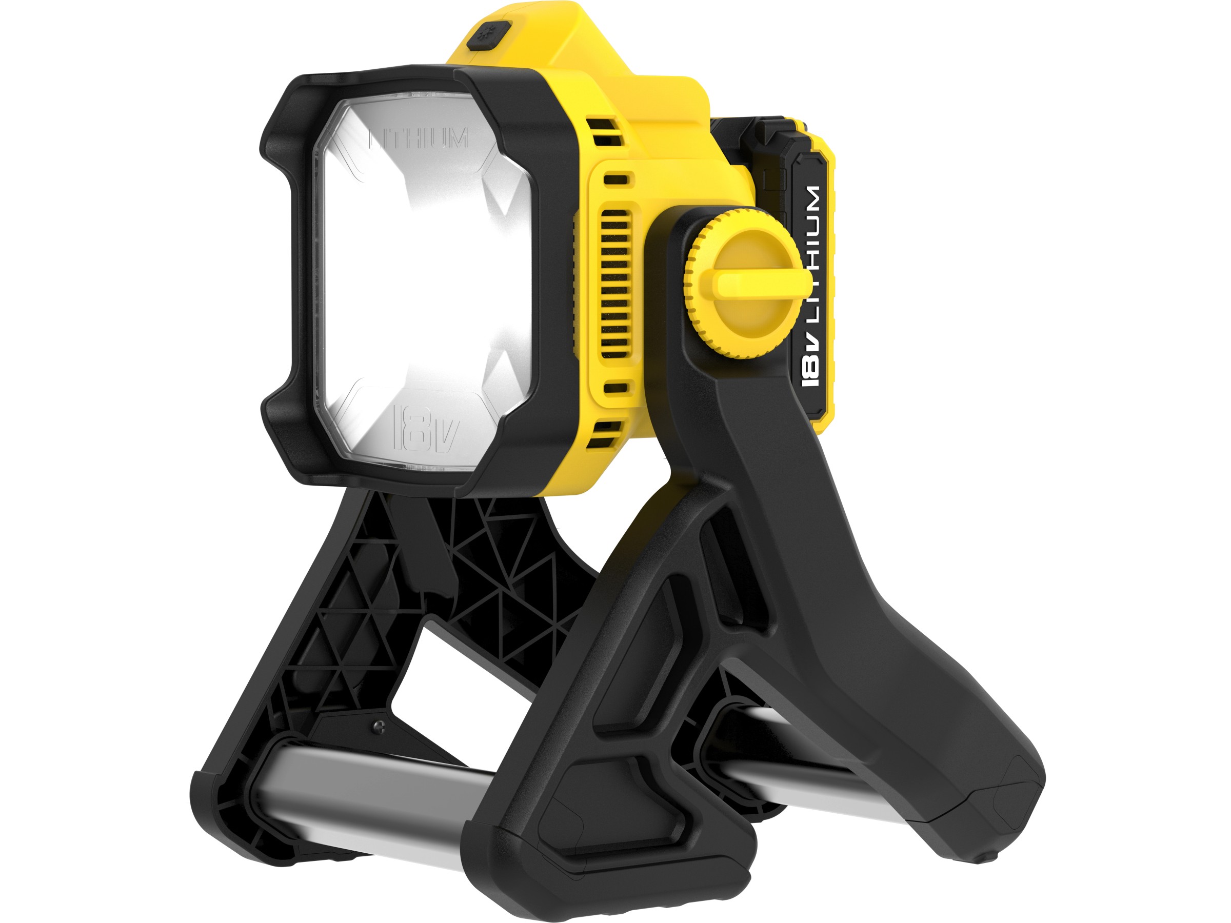STANLEY BarFlex LED-Arbeitsscheinwerfer – 14 LEDs, 90 Lumen, Magnetischer Standfuß, 360° Haken, Mit 3x AA-Batterien