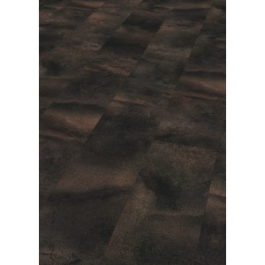 Egger Designboden Aquadura+ Titanit Anthrazit, wasserfester Vinylboden in dunkler Steinoptik.