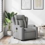 vidaXL Massage-Relaxsessel Hellgrauer Stoff 3206000_2