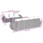 vidaXL 8-tlg. Garten-Sofagarnitur, schwarzes Poly Rattan mit Maßen. Gartenmöbel für Terrasse und Garten.