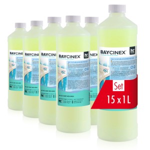 Baycinex Beckenrandreiniger, 15 x 1L Set für saubere Poolränder.