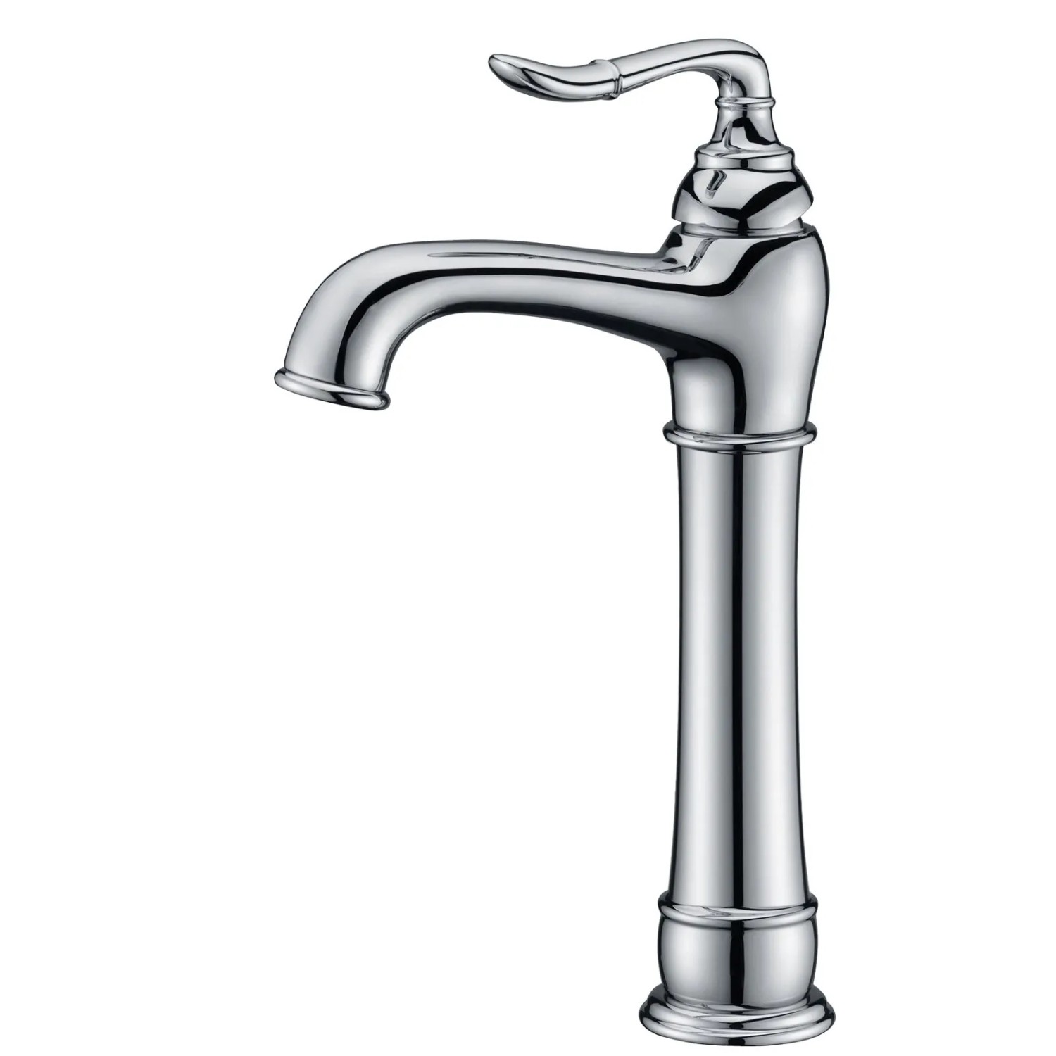 PaulGurkes Nostalgie Armatur Chrom Lang für Aufsatzwaschbecken