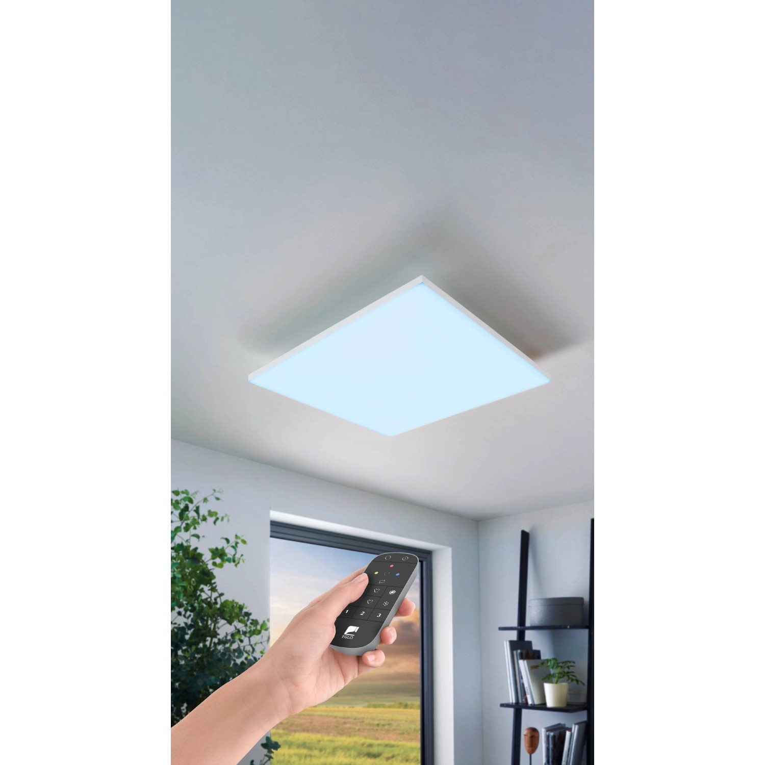 EGLO connect Turcona-Z LED-Deckenlampe 60x60cm günstig online kaufen