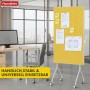 Floordirekt Mobile Moderationstafel GIANT Beidseitige Filztafel auf Rollen 80 x 120 cm Gelb_6