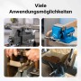 Wiltec Parallelschraubstock 125mm Klemmbacken. Vielseitige Anwendungen auf der Werkbank, z.B. Spannen von Metall.