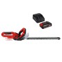 Einhell Akku-Heckenschere GC-HS 18 Li Kit mit Akku und Ladegerät.