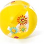 Gelber Bestway Wasserball (Ø 34 cm) mit Blumenmuster für Wasserspaß.