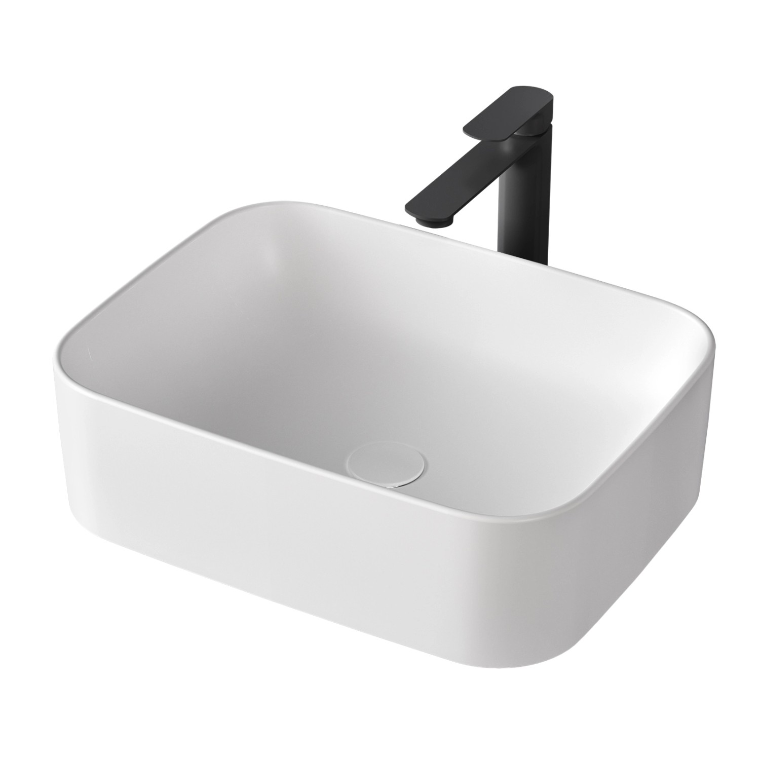 Emke Aufsatzwaschbecken 50,5 x 38 x 15 cm Badezimmer Rechteckiger Keramikwa günstig online kaufen
