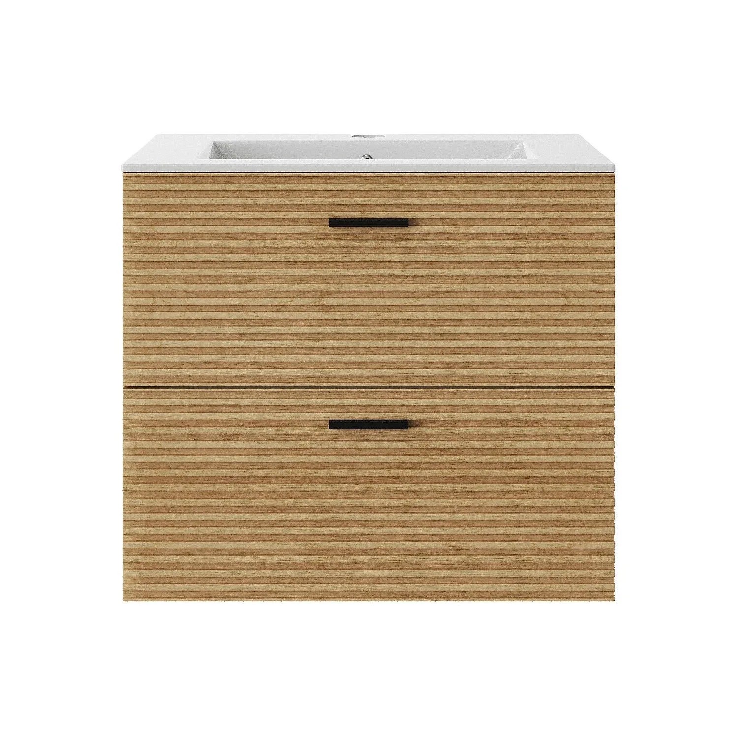 Vente-unique Einzelwaschtisch Sarone Naturfarben Hell 60 cm